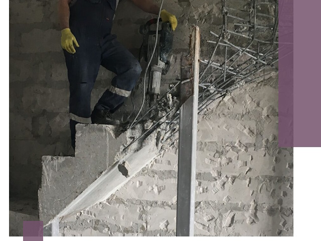 Демонтаж металлических и бетонных лестниц в Анжере-Судженске