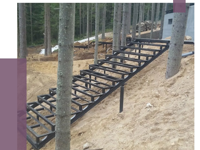 Монтаж металлических лестниц в Анжере-Судженске от 13591 руб. 