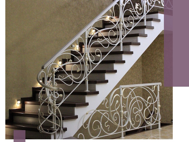 Кованые лестницы под ключ в Анжере-Судженске — изготовление и монтаж