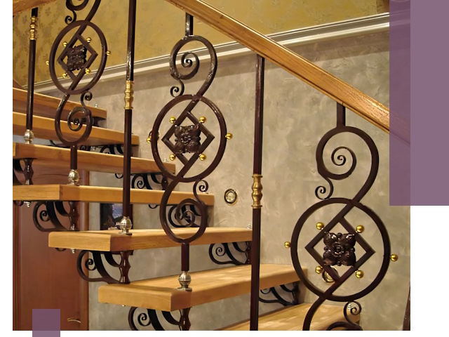 Изготовление кованых лестниц под ключ в Анжере-Судженске