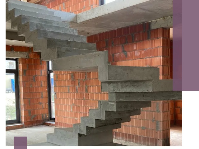 Изготовление бетонных лестниц под ключ в Анжере-Судженске