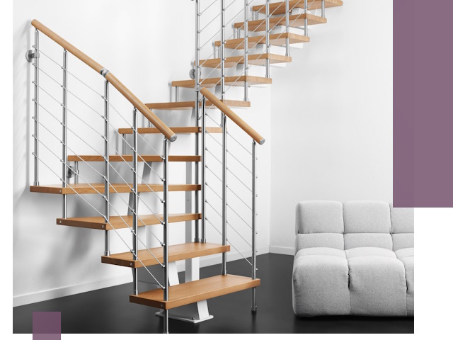 Модульные лестницы под ключ в Анжере-Судженске — монтаж и изготовление