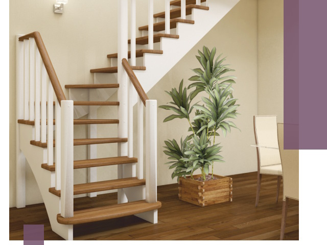 Г-образные лестницы под ключ в Анжере-Судженске — изготовление и монтаж