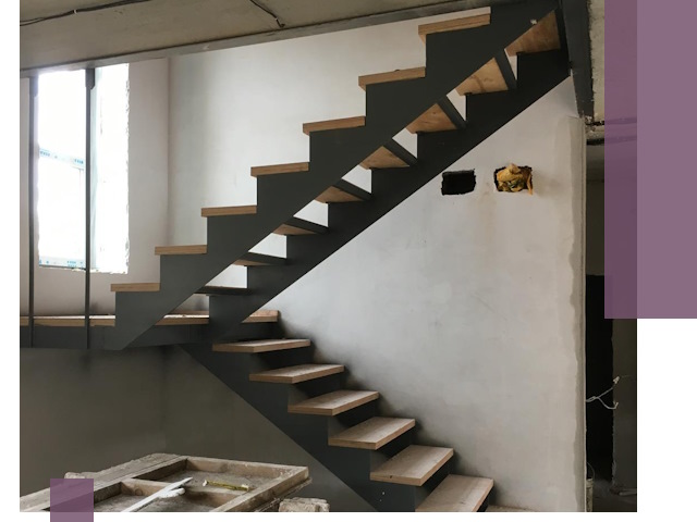 Изготовление лестниц на металлокаркасе в Анжере-Судженске от производителя