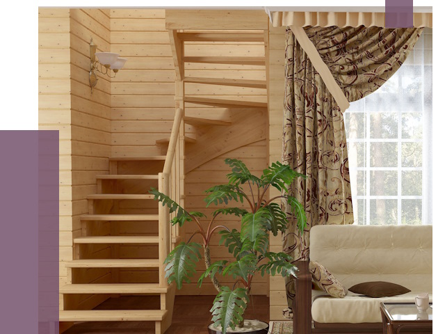 Лестницы для дачи в Анжере-Судженске от 76158 руб.  | ПРОЛЁТ-Нжр