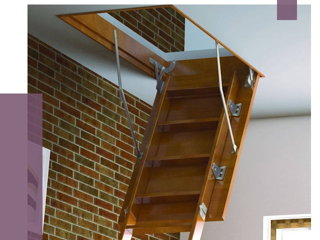 Установка чердачной лестницы в Анжере-Судженске от 7847 руб. | ПРОЛЁТ-Нжр