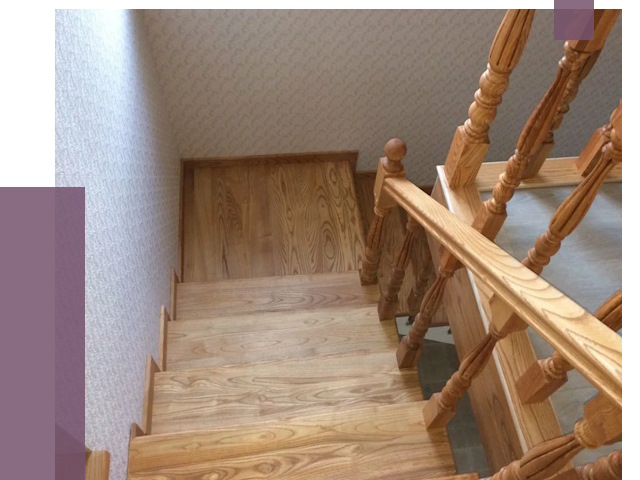 Сосновые лестницы в Анжере-Судженске под ключ от 8103 руб.  | ПРОЛЁТ-Нжр