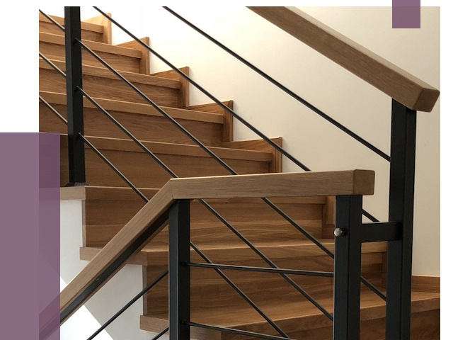 Обшивка металлической лестницы деревом в Анжере-Судженске от 4359 руб.