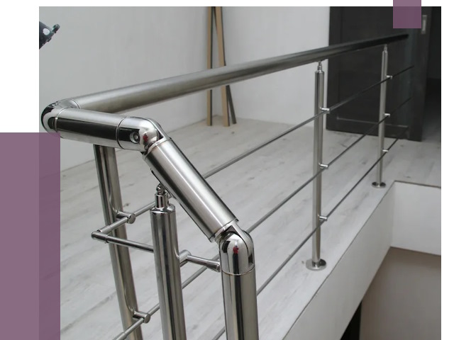 Перила из нержавеющей стали в Анжере-Судженске от 9026 руб. под ключ | ПРОЛЁТ-Нжр