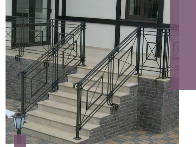 Перила для крыльца в Анжере-Судженске — монтаж, изготовление и установка