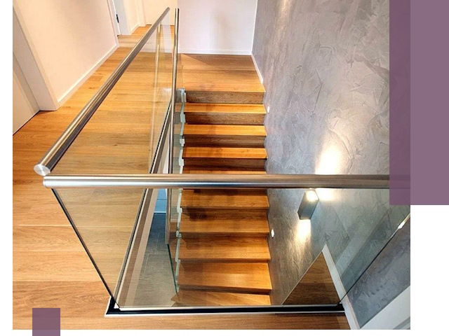 Перила для лестницы в доме — изготовление и монтаж в Анжере-Судженске