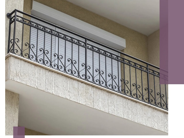 Балконные ограждения из металла и стекла в Анжере-Судженске для домов