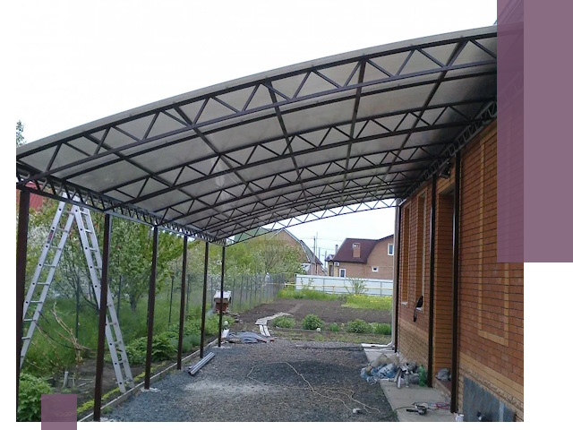 Профессиональный монтаж навесов под ключ в Анжере-Судженске