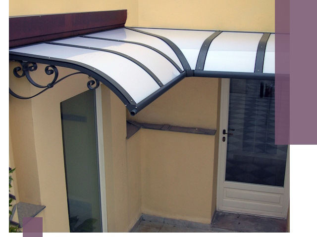 Монтаж козырьков любой сложности в Анжере-Судженске под ключ