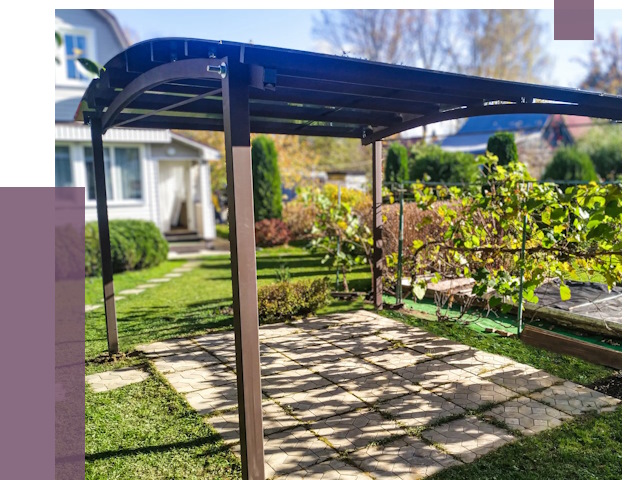 Навесы для дачи в Анжере-Судженске от 12770 руб. под ключ — ПРОЛЁТ-Нжр