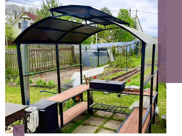 Навесы для барбекю в Анжере-Судженске: изготовление, монтаж и демонтаж