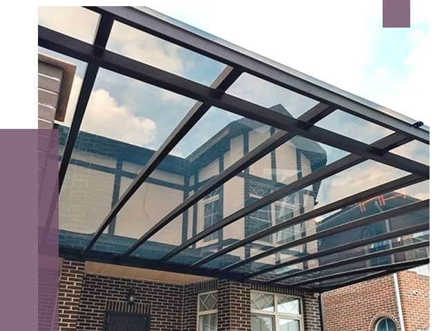 Навесы из поликарбоната в Анжере-Судженске от 8636 руб. под ключ — ПРОЛЁТ-Нжр