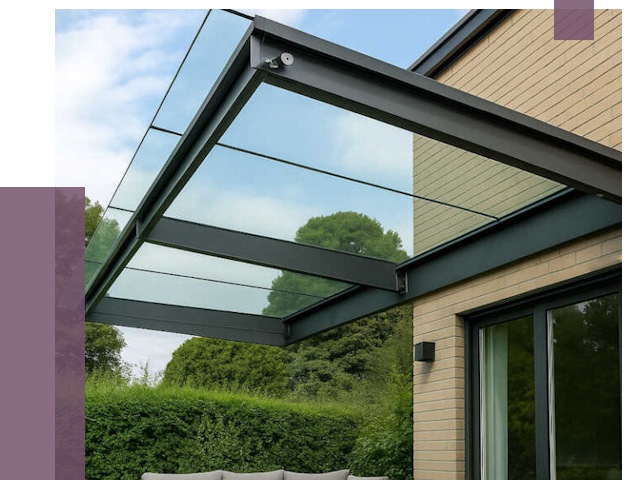 Стеклянные навесы и козырьки в Анжере-Судженске от 12308 руб.