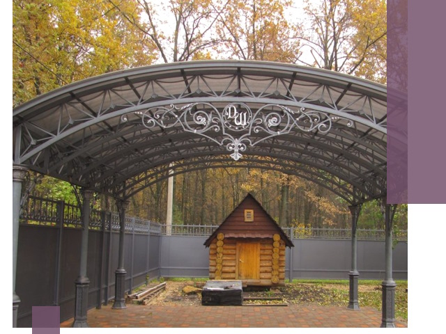 Кованые навесы премиум-класса под заказ в Анжере-Судженске