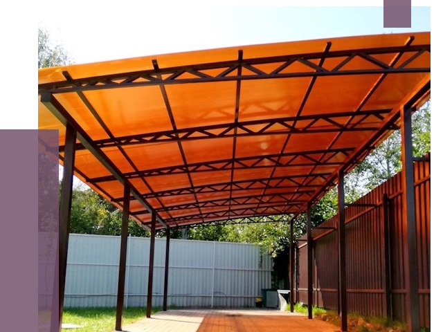 Односкатные навесы под ключ в Анжере-Судженске от 13180 руб. 