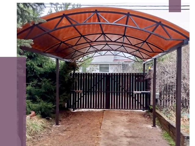 Арочные навесы в Анжере-Судженске от 12770 руб. — изготовление и монтаж | ПРОЛЁТ-Нжр