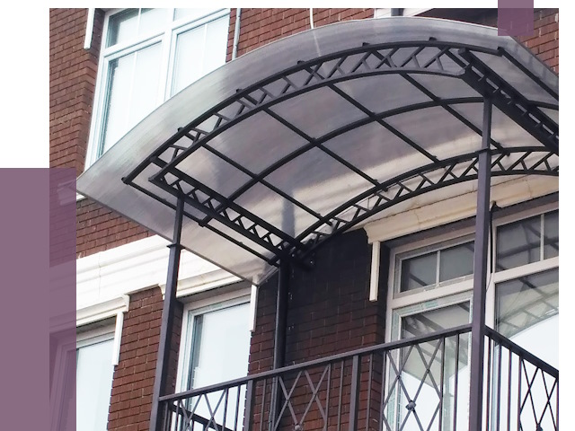 Козырьки над балконом в Анжере-Судженске от 8667 руб. | ПРОЛЁТ-Нжр