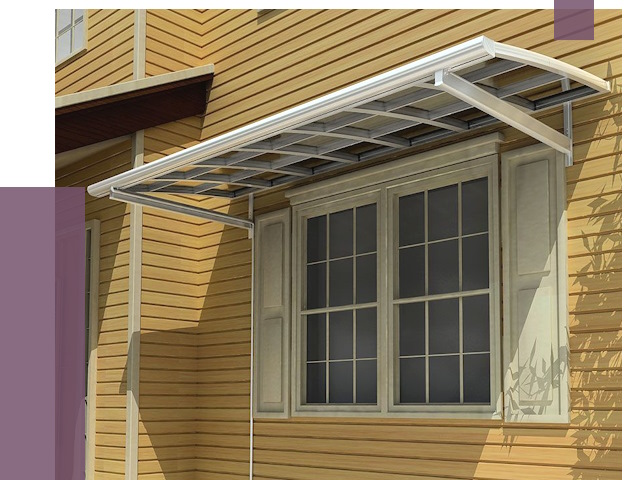 Козырьки над окнами в Анжере-Судженске от 7641 руб. — монтаж, покупки | ПРОЛЁТ-Нжр