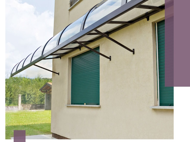 Козырьки над окнами в Анжере-Судженске — изготовление и монтаж по выгоде