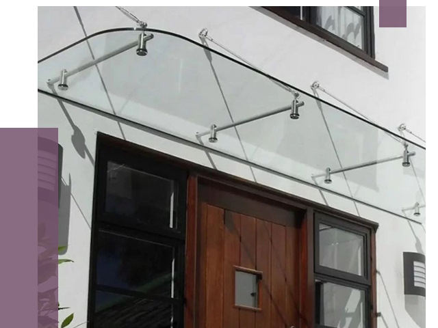 Стеклянные козырьки в Анжере-Судженске от 18975 руб. | ПРОЛЁТ-Нжр