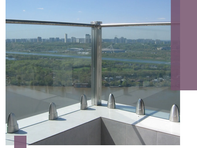 Стеклянные парапеты премиум класса в Анжере-Судженске для домов и бизнесов