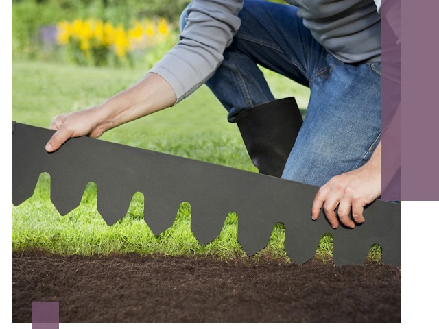 Металлические бордюры для газона в Анжере-Судженске — изготовление и монтаж