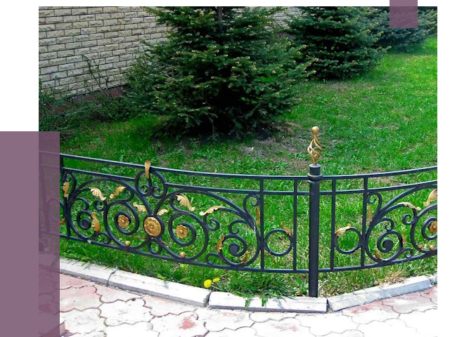 Кованые газонные ограждения в Анжере-Судженске от 7641 руб. — ПРОЛЁТ-Нжр