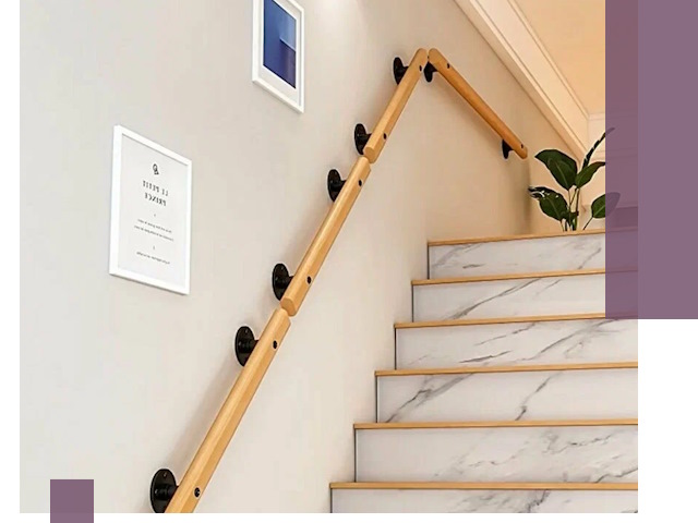 Поручни металлические и деревянные под ключ в Анжере-Судженске